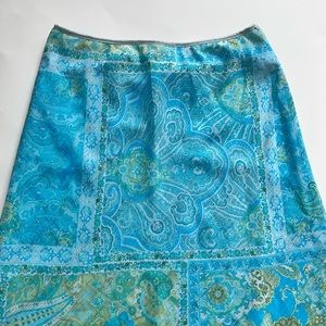 vintage Wrapper paisley print midi skirt